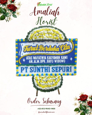 Papan Bunga Duka di Danime